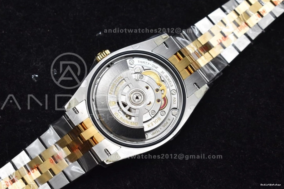 on Bracelet VR Jubilee 36 558 Diamonds Clean 904L Best YG 1:1 DateJust YG Dial Edition Versatile Steel 126233 SS 0306
